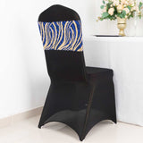Add a Touch of Luxury with Royal Blue Gold Wave Chair Sash