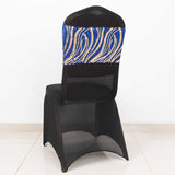Elevate Your Event with Royal Blue Gold Wave Chair Sash